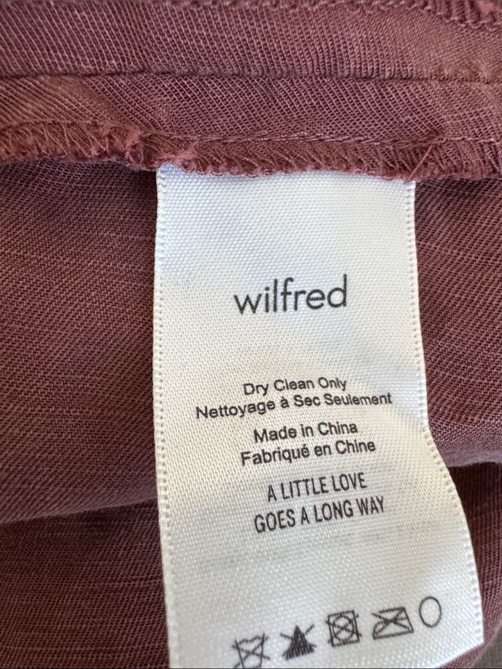 Aritzia Wifred Brown Madalane Wrap Linen Blend Dress Medium - Picture 8 of 9